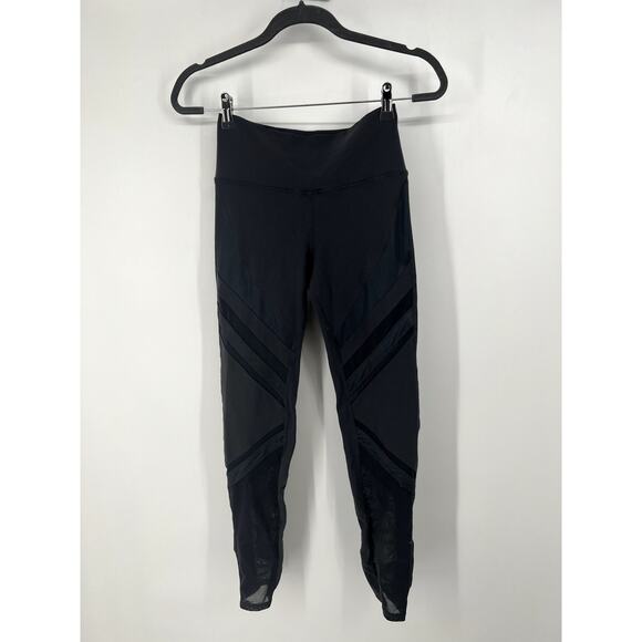 ALO Yoga grey Moto Mesh  leggings  XS - Picture 3 of 7